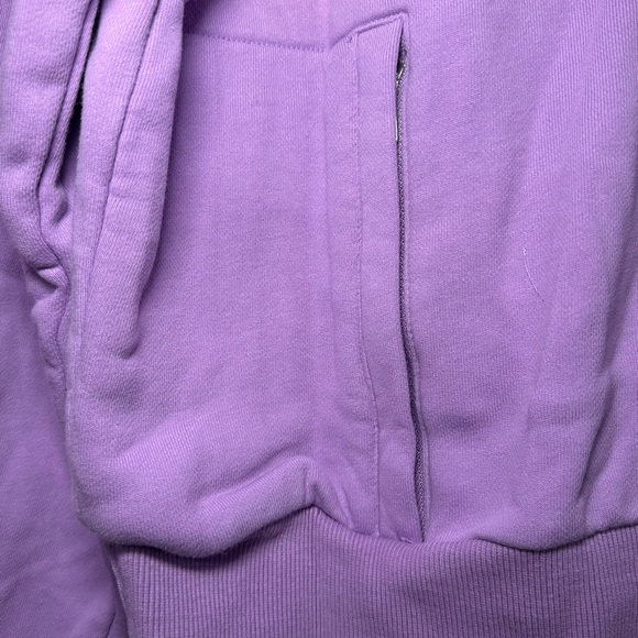 Purple Ombre Hoodie Sweatshirt Pullover Drawstring Comfy Casual Loungewear - Picture 4 of 6